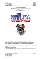 Wiltec 30167 Guide D'utilisation