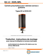 EBRO ARMATUREN ECS-O 160 Instructions De Montage Et Manuel D'utilisation