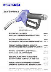 Elaflex ZVA Slimline 2 Instructions De Montage Et D'utilisation