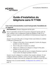 Nortel Networks T7406 Guide D'installation