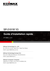 Edimax SP-2101W V3 Guide D'installation Rapide