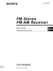 Sony STR-VA555ES Mode D'emploi