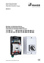 Maico MVS 6 Instructions De Montage Et Mode D'emploi