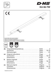 D+H KA 66-TW Notice Originale