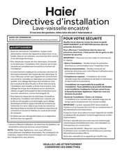Haier QDP225SSPSS Directives D'installation