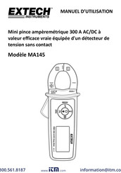 Extech Instruments MA145 Manuel D'utilisation