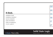 Solid State Logic X-Desk Guide D'installation