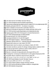 GreenWorks Tools SDS 24 V Notice D'utilisation