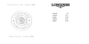 Longines L538 Mode D'emploi