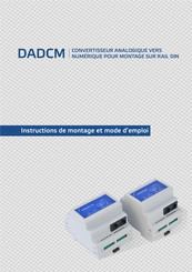 Sentera DADCM/08 Instructions De Montage Et Mode D'emploi