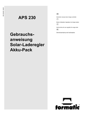 tormatic APS 230 Notice D'utilisation