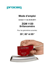 Proceq ZGM 1120 Mode D'emploi