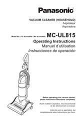 Panasonic MC-UL815 Manuel D'utilisation