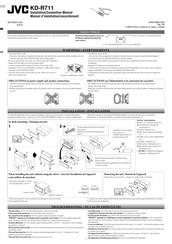 Jvc KD-R711 Manuel D'installation/Raccordement