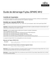 Fujitsu SPARC M12 Guide De Démarrage