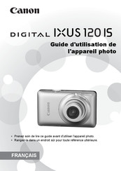Canon DIGITAL IXUS 120 IS Guide D'utilisation