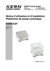 KERN KDP 300-3 Notice D'utilisation Et D'installation