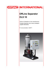 HYDAC International OLS 10 Notice D'utilisation Et De Maintenance