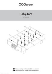 OOGarden Baby-foot Notice De Montage Et Informations À Lire Et À Conserver