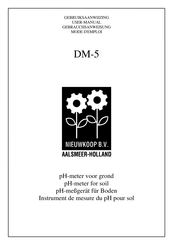 Nieuwkoop DM-5 Mode D'emploi