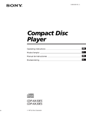 Sony CDP-XA50ES Mode D'emploi