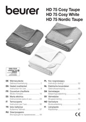 Beurer HD 75 Cosy Taupe Mode D'emploi