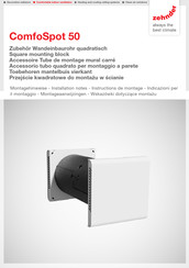 Zehnder ComfoSpot 50 Instructions De Montage