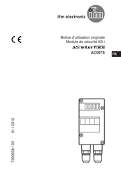 Ifm Electronic AS-interface AC007S Notice D'utilisation Originale