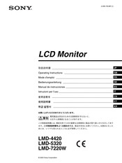 Sony LMD-7220W Mode D'emploi