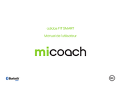 Adidas miCoach FIT SMART Manuel De L'utilisateur