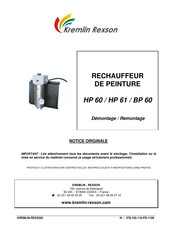 Kremlin Rexson HP 61 Notice Originale