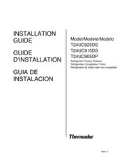 Thermador T24UC925DS Guide D'installation