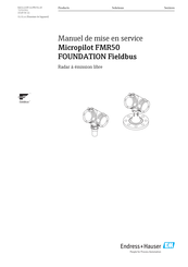 Endress+Hauser Micropilot FMR50 Manuel De Mise En Service