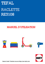TEFAL RE3108 Manuel D'utilisation