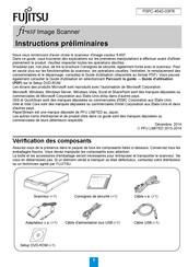 Fujitsu fi-65F Instructions Préliminaires