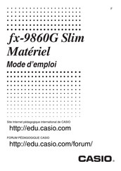 Casio fx-9860G Slim Mode D'emploi