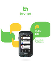 Bryton Rider 60 Manuel De L'utilisateur