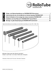 RADEMACHER Rollotube RTBM Série Notice D'utilisation