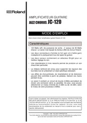 Roland JAZZ CHORUS JC-120 Mode D'emploi