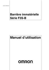 Omron F3S-B Série Manuel D'utilisation