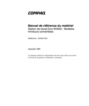 Compaq Evo W4000 Manuel De Référence Du Matériel