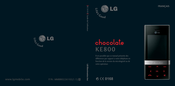 LG Chocolate KE800 Guide De L'utilisateur