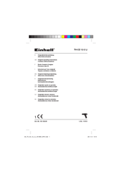 EINHELL TH-CD 12-2 Li Mode D'emploi D'origine