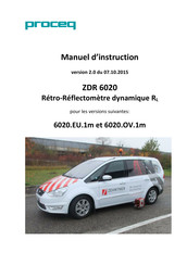 Proceq ZDR 6020 Manuel D'instruction