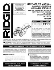 RIDGID RD80944 Manuel D'utilisation