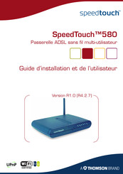 THOMSON Speedtouch 580 Guide D'installation Et De L'utilisateur