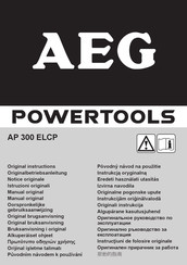 AEG AP 300 ELCP Notice Originale