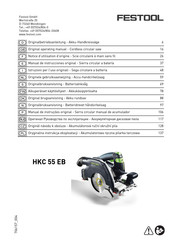 Festool HKC 55 EB Notice D'utilisation D'origine