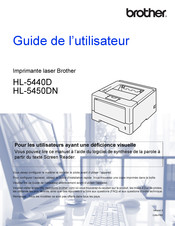 Brother HL-5450DN T Guide De L'utilisateur