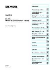 Siemens FM 351 Instructions De Service